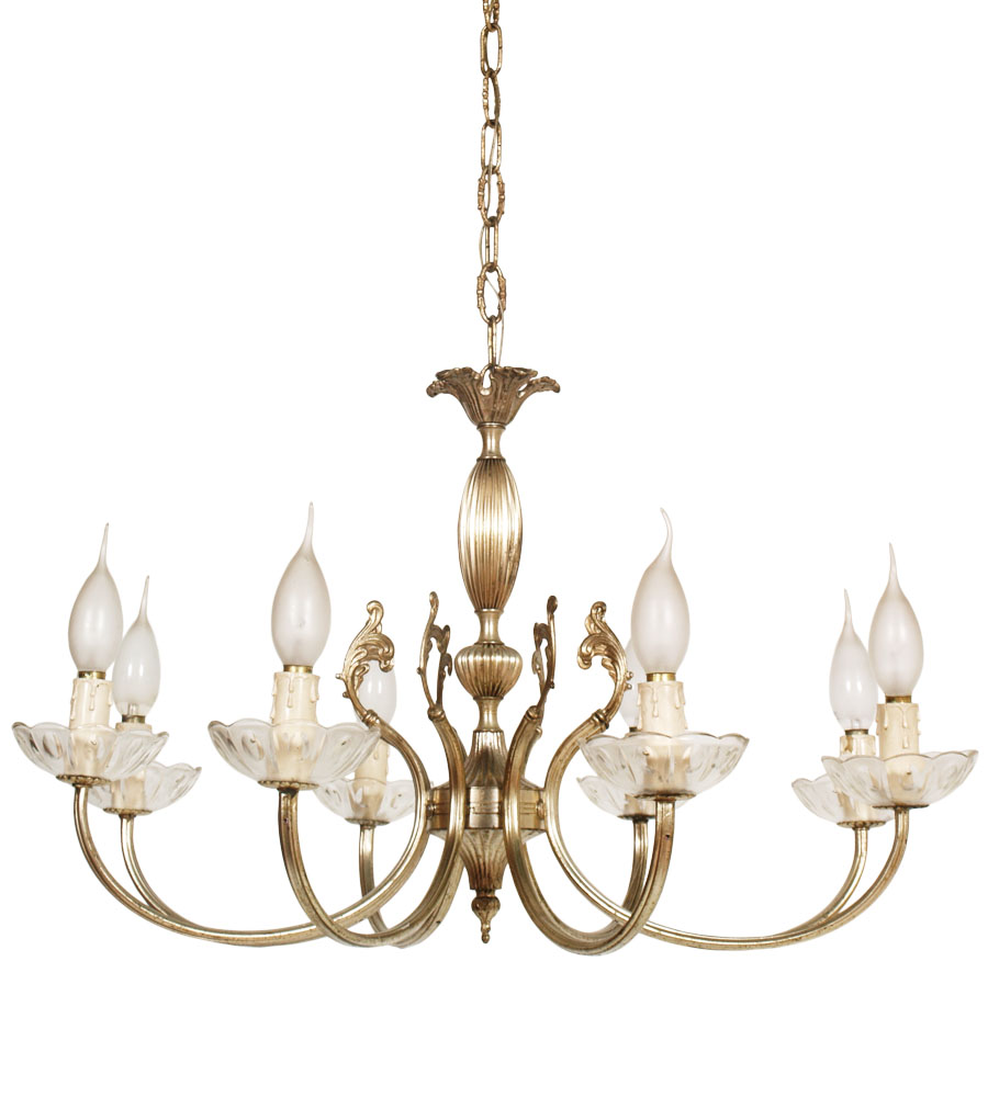 LAMPADARIO VINTAGE LIBERTY ANNI u0026#39;50 ARGENTO CON COPPE IN VETRO 8 LUCI LA 110 eBay -> Lampadario Cameretta In Vetro LAMPADARIO VINTAGE LIBERTY ANNI u0026#39;50 ARGENTO CON COPPE IN VETRO 8 LUCI LA 110 eBay -> Lampadario Cameretta In Vetro