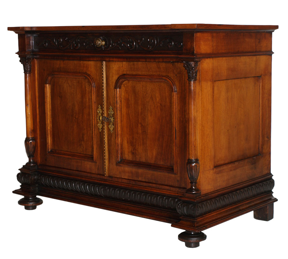 Antico como' cassettone credenza bassa classico noce ... Comò da soggiorno