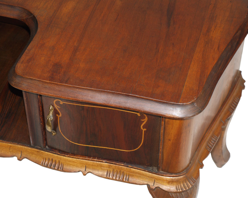 Console bassa mobile porta tv o ingresso stile barocco in noce ... Consoll stile barocco