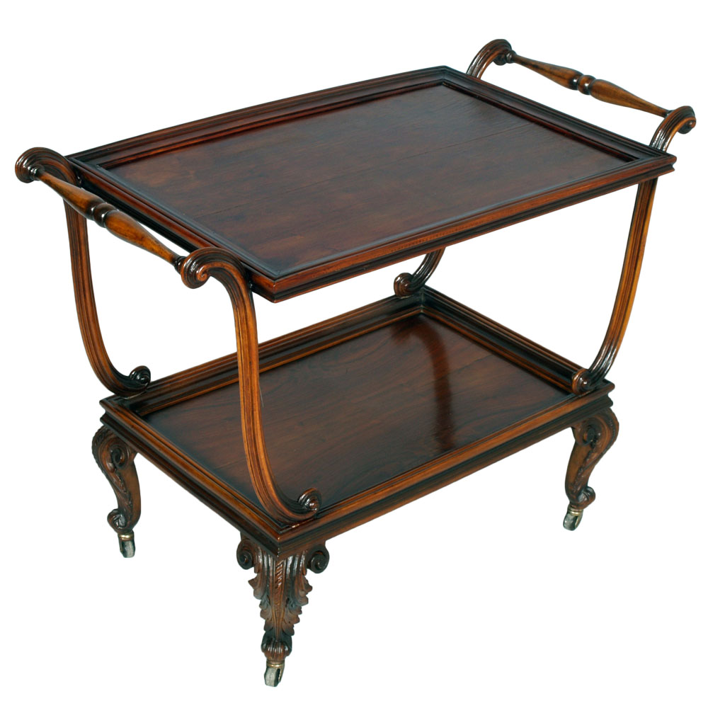 Carrello bar cart portavivande chippendale barocco noce primi ...