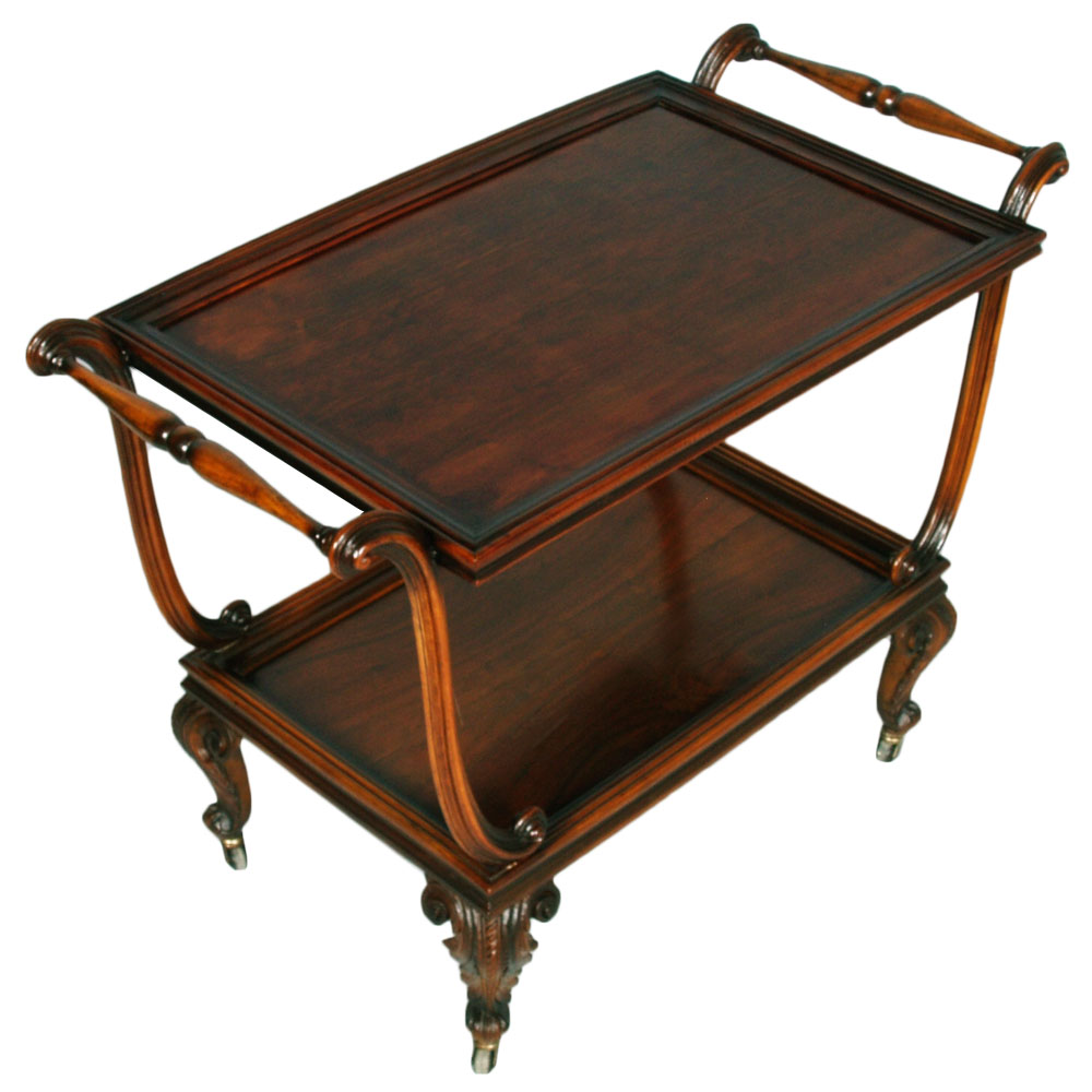 Carrello bar cart portavivande chippendale barocco noce primi ... Carrellino da cucina