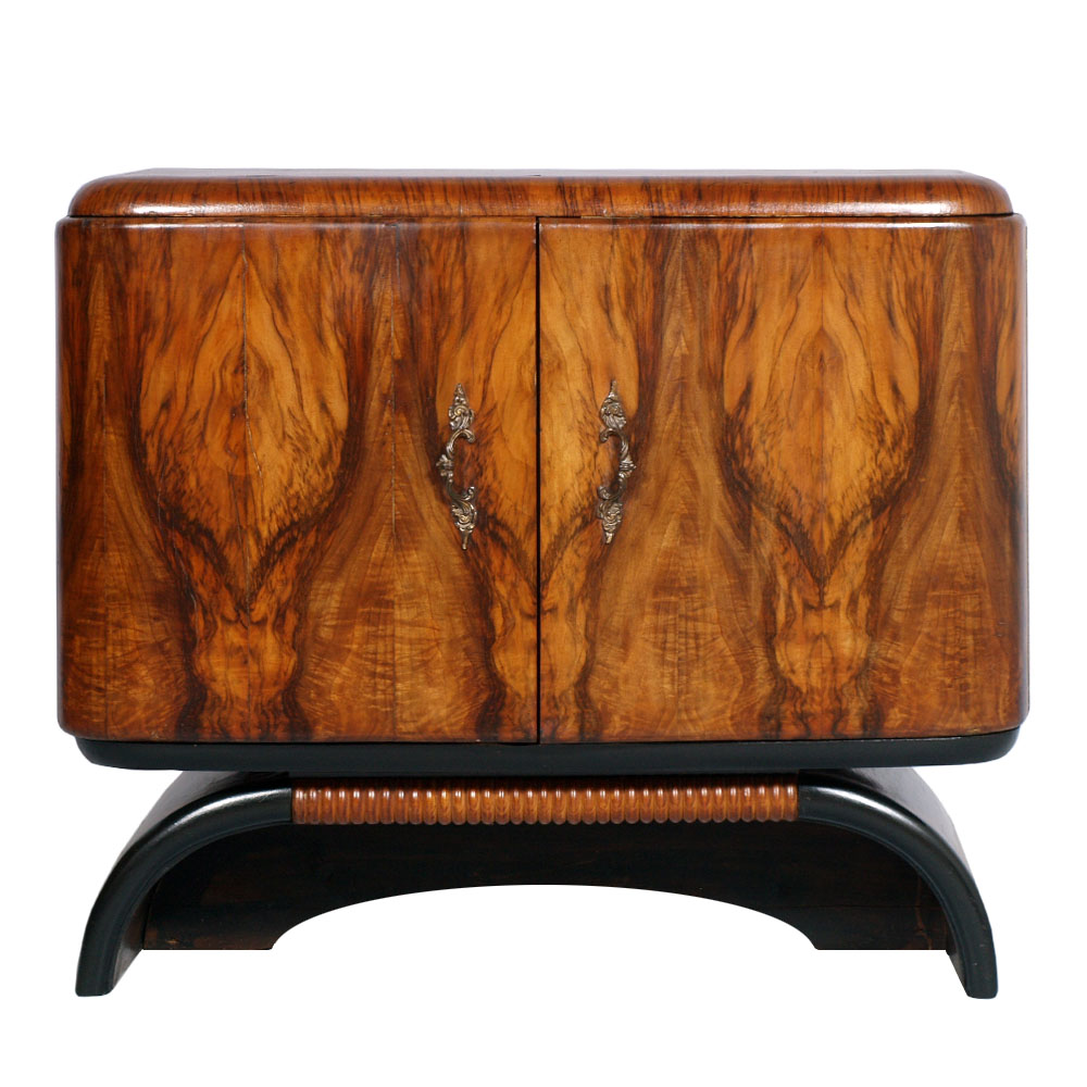 art deco console cabinet