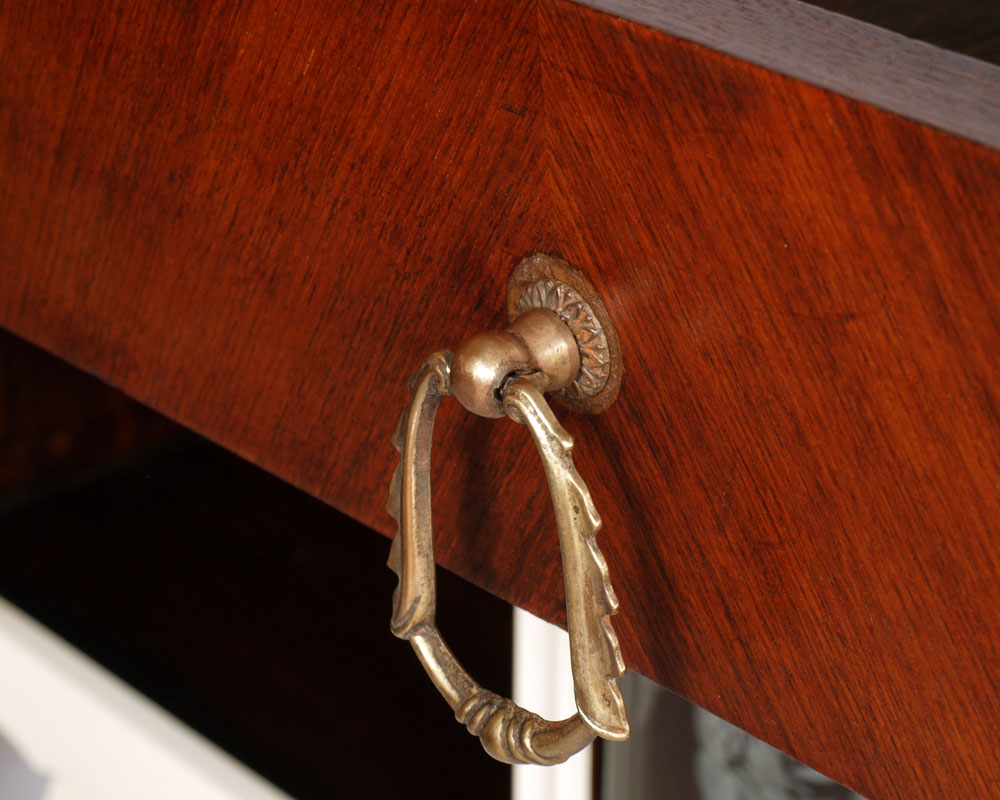 Credenza vintage design anni '50 in noce con specchiera e ...