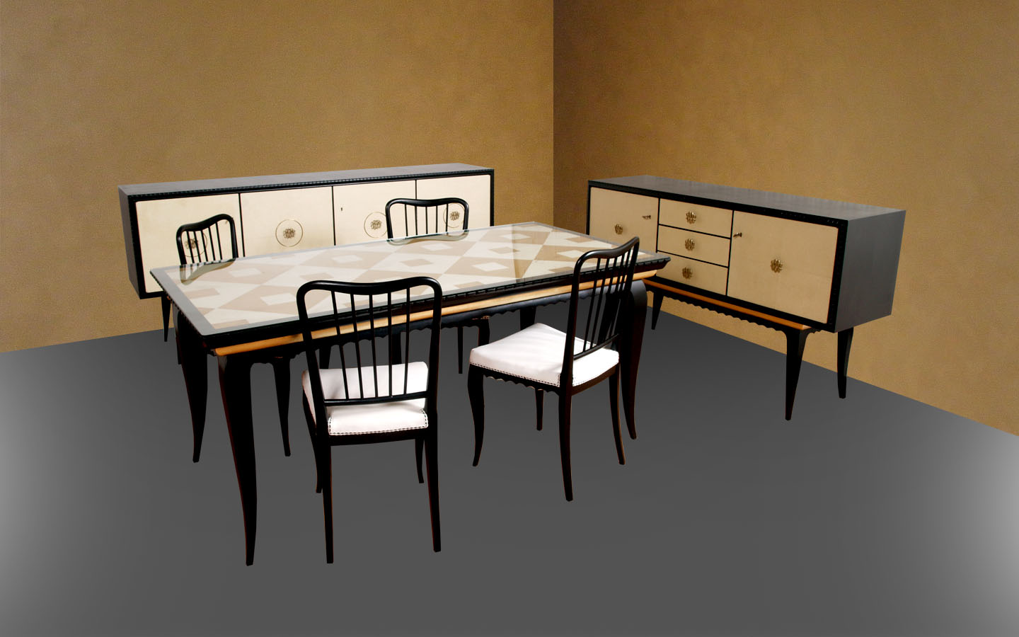 Mobili art deco atelier myartistic: carrello bar service ottone ...