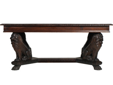 antique-renaissance-table-carved-walnut-lion-MAG42-2