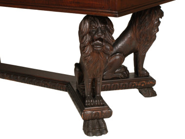 antique-renaissance-table-carved-walnut-lion-MAG42-3